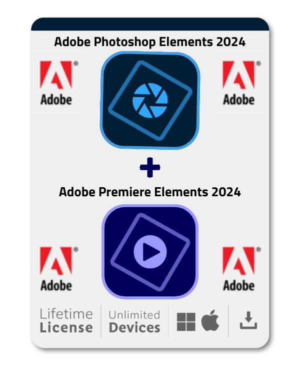 Adobe Photoshop Elements 2024 + Premiere Elements 2024